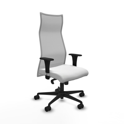 Albacete malla XL sincro malla gris bali blanco brazos 1D base nailon ruedas 65mm nailon