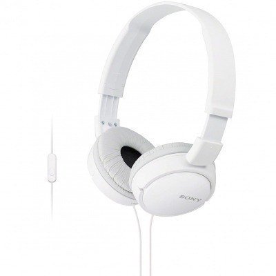 Auriculares sony mdrzx110apw - blanco - pleglable - microfono