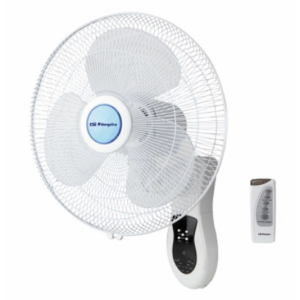 Ventilador de pared Orbegozo WF242, 40 cm, 45W, con mando a distancia, blanco