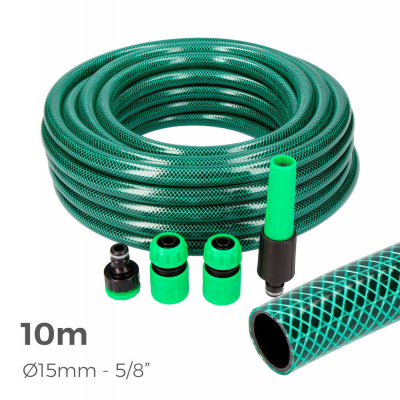 Kit manguera de jardin basic 10 m (5/8 15 mm)