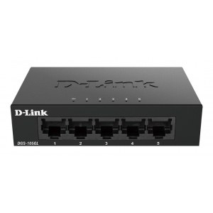 SWITCH D-LINK DGS-105GL METAL 5 puertos GIGABIT