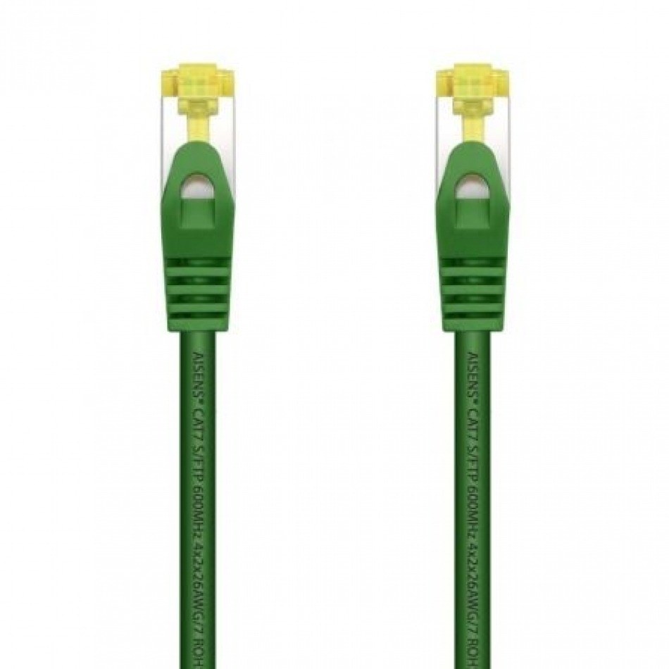 Cable de Red RJ45 SFTP Aisens A146-0480 Cat.7/ 25cm/ Verde