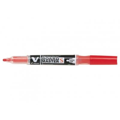 Pilot V-Board Master S Begreen Rotulador para Pizarra Blanca - Punta Redonda 3.5mm - Trazo 1.3mm - 80% Plastico Reciclado - Recargable - Color Rojo
