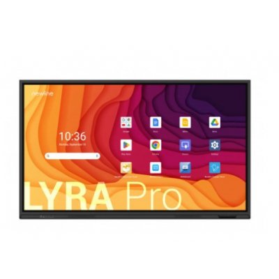 NEWLINE MONITOR INTERNATIVO LYRA PRO (TT-8623QA) 86,ANDROID 13, GOOGLE EDLA, MULTI USUARIO, ALTAVOCES 2X20W, WIFI 6 + BL, USB-C 65W, 8GB Y 128GB, 20 PT, 4K, NEWLINE APPS, OPS PC OPCIONAL, 3 AÑOS DE G