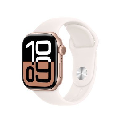 Apple Watch Series 10/ GPS/ Cellular/ 42mm/ Caja de Aluminio Oro Rosa / Correa Deportiva Rosa Rubor M/L