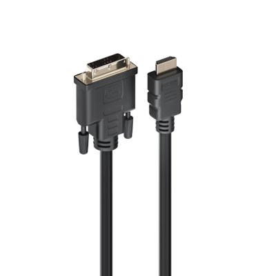 EC1350 adaptador de cable de vídeo 2 m HDMI tipo A (Estándar) DVI-D Negro