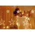 Cortina Led Con Estrellas 3,5Mt Luz Calida 8 Funciones Navidad