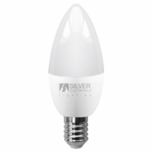 Bombilla vela Silver Electronics LED ECO E14 6000K 600LM