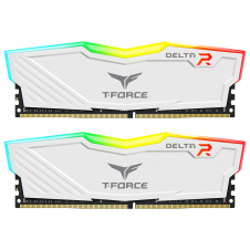 MEMORIA RAM T-FORCE DELTA RGB 16GB (2×8GB) DDR4 3200 MHz BLANCA
