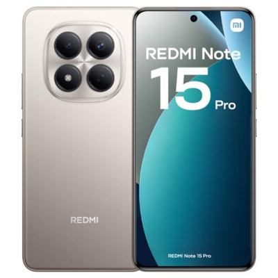 Telefono movil smartphone xiaomi redmi note 15 pro - 8gb - 256gb - 6.77 pulgadas - titanio