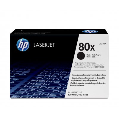Cartucho de tóner original LaserJet 80X de alta capacidad negro