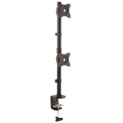 Base de Soporte Vertical VESA Ajustable para Dos Monitores de hasta 27 Pulgadas