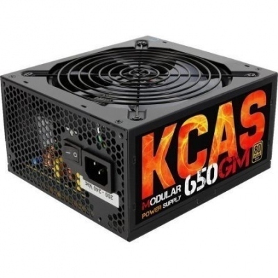 FUENTE DE ALIMENTACIÓN AEROCOOL KCAS650GM - 650W - VENTILADOR 14CM - ILUMINACIÓN+SOFTWARE RGB - PCI-E6+2PIN - EFIC. 80PLUS GOLD