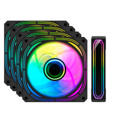 Ventilador caja coolbox infinity pro argb 4 x 120mm