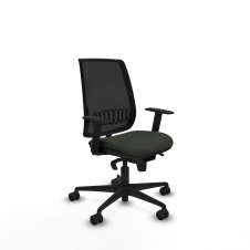 Piqueras y Crespo Alares sincro malla negra bali negro brazos 1D base nailon ruedas 65 mm nailon