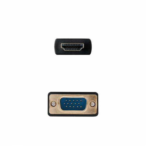 CABLE CONVERSOR HDMI A VGA, HDMI/M-VGA/M NEGRO 1.8