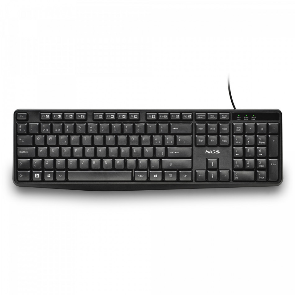 NGS FUNKY V4 (QUERTY, ES) teclado Hogar / Oficina USB QWERTY Español Negro