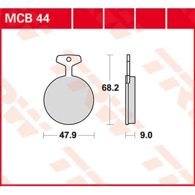 Pastillas de freno metal sinterizado SV TRW MCB44