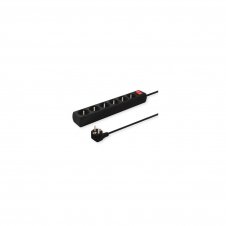 Savio LZ-01 Listwa zasilajca, 5 gniazd, 1,5m 5 salidas AC Tipo C 2500 W Negro