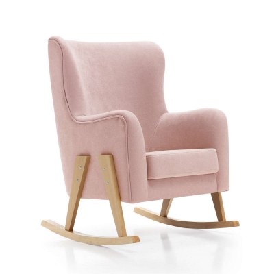 Sillón de lactancia tapizado en tela · GLAM Flamingo · Alondra