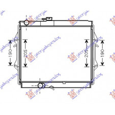 RADIATOR 2.4 DIESEL (450x525) (NRF)
