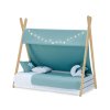 Cama cabaña Montessori madera 70x140 cm + colchón + nórdico Mare · Homy Life