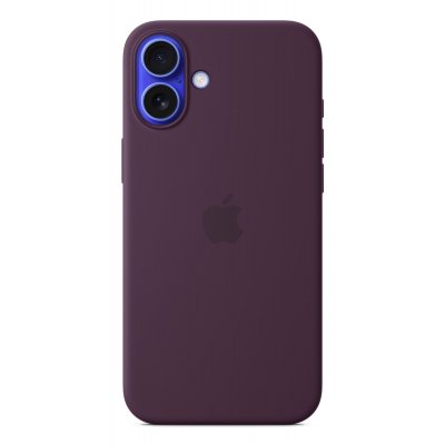 Funda de silicona con MagSafe para el iPhone 16 Plus - Ciruela
