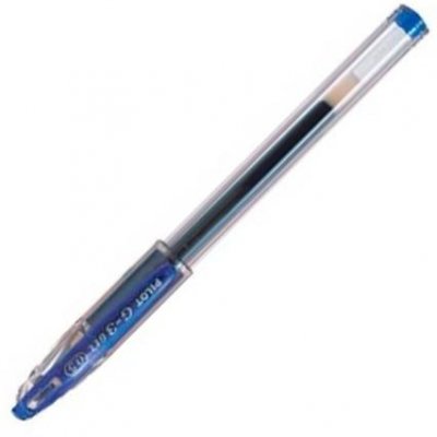 PILOT BOLÍGRAFO G-3 C/ GRIP TINTA DE GEL 0.5MM AZUL -12U-