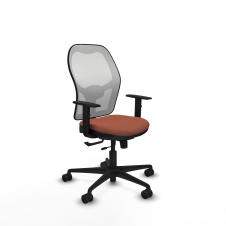 Piqueras y Crespo Jorquera traslack malla blanca bali marr?n brazos 1D base nailon ruedas 65mm nailon