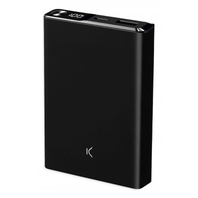 Powerbank magnética 10.000 mAh, Compatible MagSafe, Power Delivery, 22,5 W, Cable USB-A a USB-C, Carga simultánea, Negro