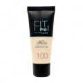 Maybelline Fit Me Mate y Afinaporos Base De Maquillaje Tono 100 Warm Ivory Calca A Tu Tono y Textura Pieles Muy Claras - 30ml