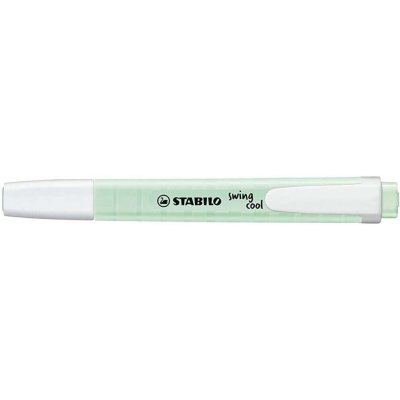 Stabilo Swing Cool Pastel Marcador Fluorescente - Cuerpo Plano - Punta Biselada - Trazo entre 1 y 4mm - Tinta con Base de Agua - Color Pizca de Menta