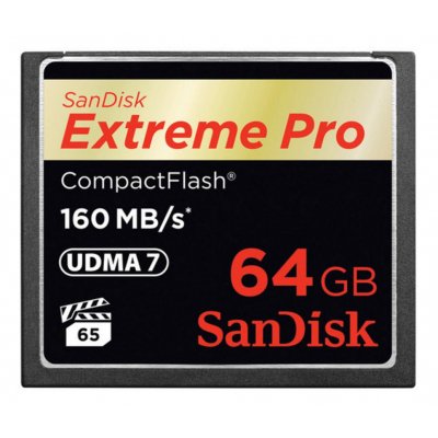 64GB Extreme Pro CF 160MB/s CompactFlash