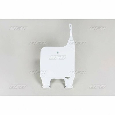 Porta-numeros para horquilla invertida UFO blanco Honda CR125R/250R HO02629@041