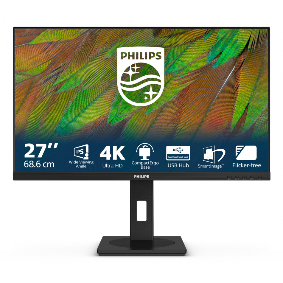 Philips 3000 series 27B1N3800/00 pantalla para PC 68,6 cm (27") 3840 x 2160 Pixeles 4K Ultra HD LCD Negro
