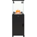 Estufa de gas de exterior Infiniton PG-QH13, butano y propano, 13.000 W, vidrio de seguridad, termopar, negro