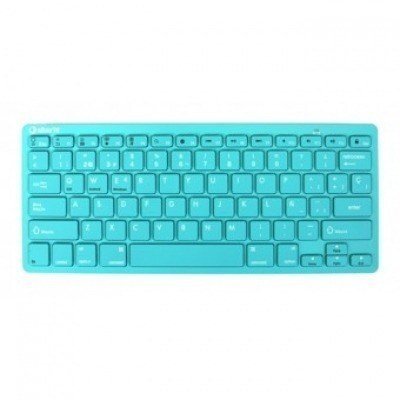 Teclado inalambrico silver ht colors turquesa
