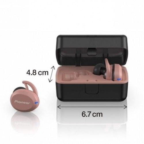 Auriculares Bluetooth Pioneer In-Ear Truly Wireless Sport/ con estuche de carga/ Autonomía 3h/ Rosas