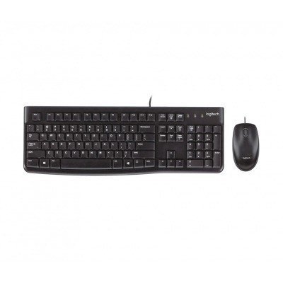 COMBO TECLADO RATON LOGITECH MK120 UK USB NEGRO