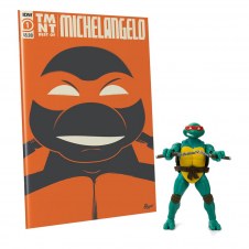 Figura y comic the loyal subjects tortugas ninja bst axn x idw michelangelo exclusive