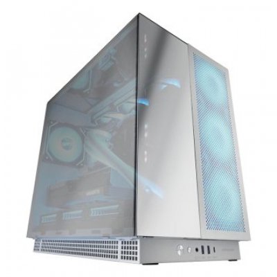 CAJA E-ATX TORRE GAMING MARS GAMING MCNOVA3 CRISTAL CROMADO 2x3.5 3x2.5” 1xUSB-C GPU MAX 425mm