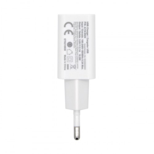 AISENS - CARGADOR USB 10W ALTA EFICIENCIA, 5V/2A, BLANCO