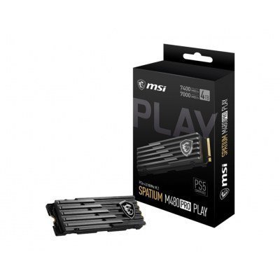 Disco duro interno solido ssd msi spatium m480 pro play 2tb pcie4 m2