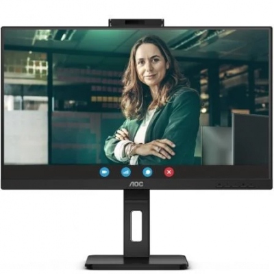 Monitor Profesional AOC Q27P3CW 27/ QHD/ Webcam/ Multimedia/ Negro
