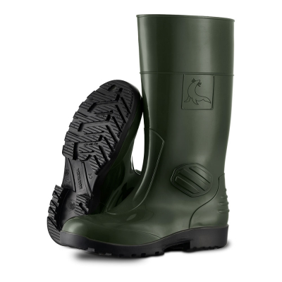 Bota de agua con seguridad s5 src color verde y negro talla 46