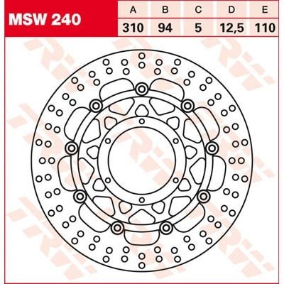 Discos de freno TRW MSW240