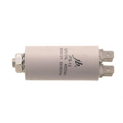Condensador MOTOR 1uF 450Vac FASTON + M8 Medidas 30x60mm