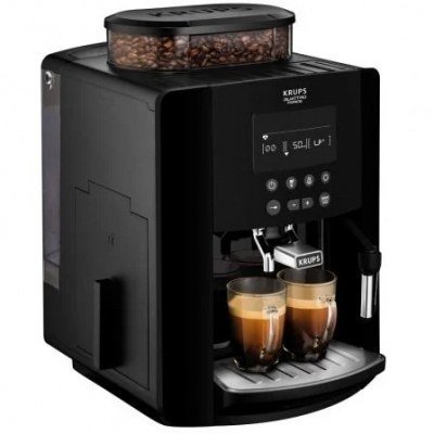 Cafetera Expreso Krups Arabica Display/ 1450W/ 15 Bares/ Negra