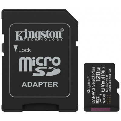 Kingston SDCS3/128GB microSD XC Gen3 150MB/s A1