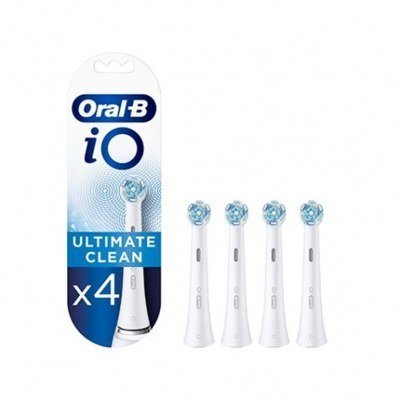 Recambio cepillo dental oral - b ultimate clean white 4 unidades - para cepillos electricos oral - b io
